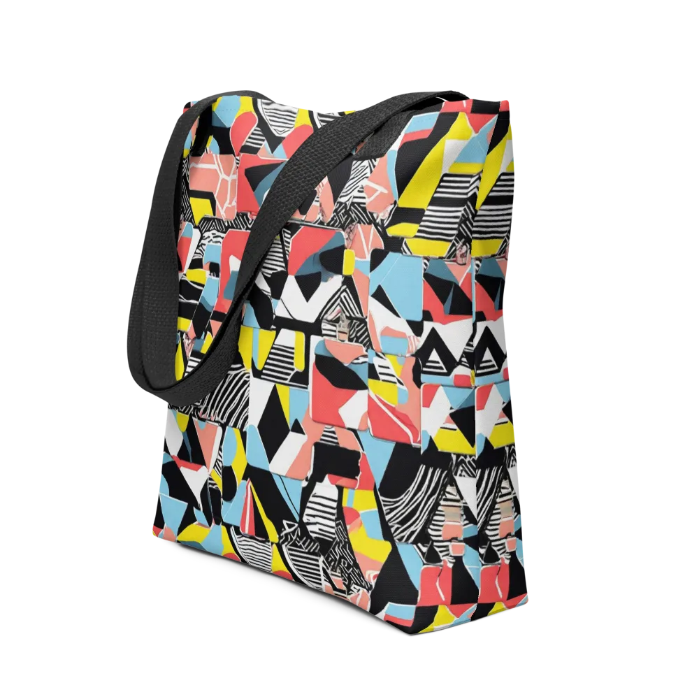 Color Block Riot on Tote Bag — Front