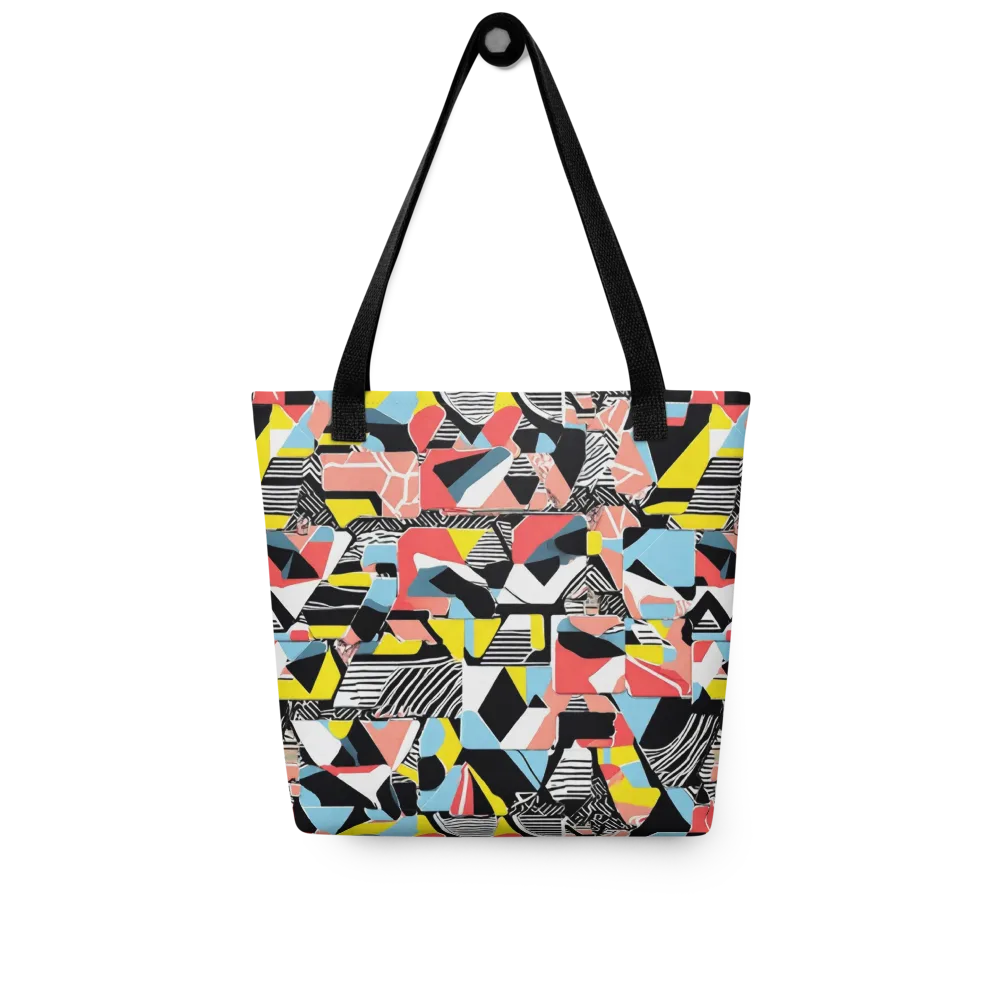 Color Block Riot on Tote Bag — Front