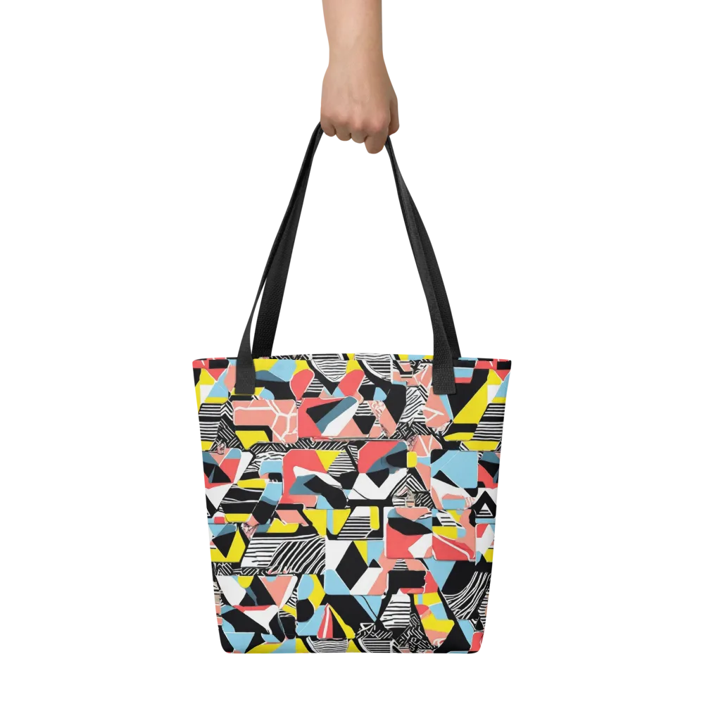 Color Block Riot on Tote Bag — Front