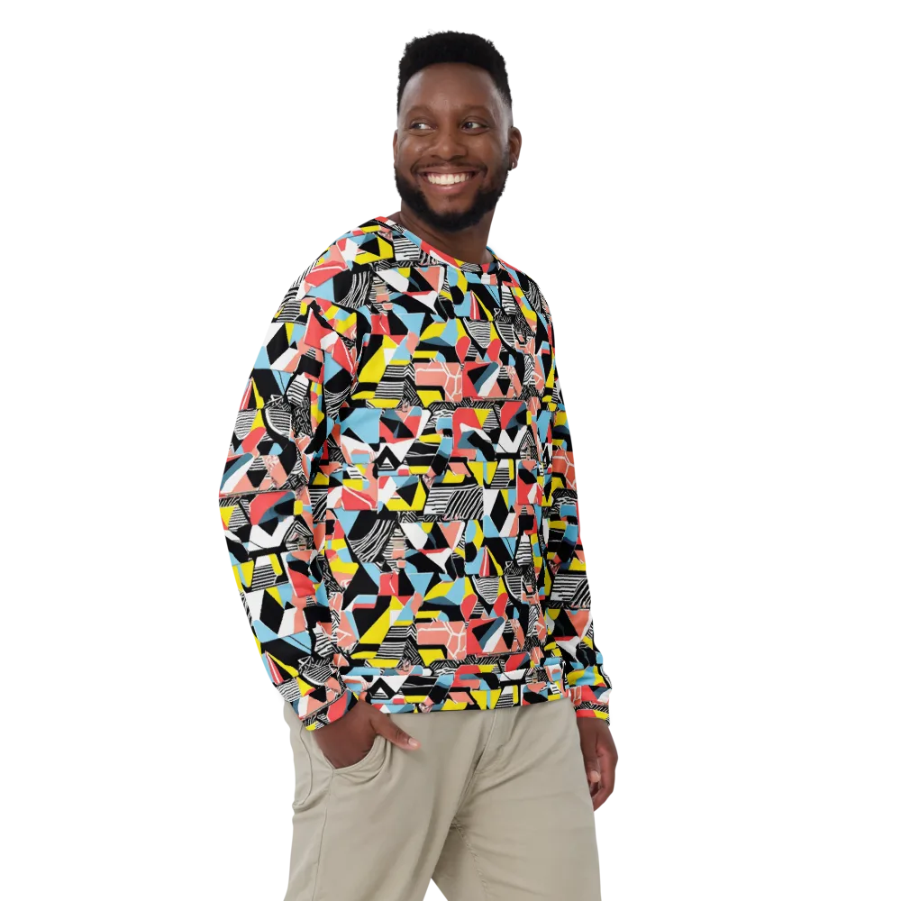 Color Block Riot on Sweatshirt — Front