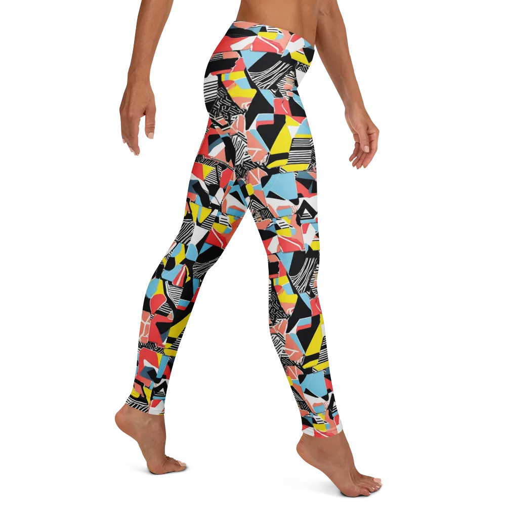 Color Block Riot on Leggings — Right