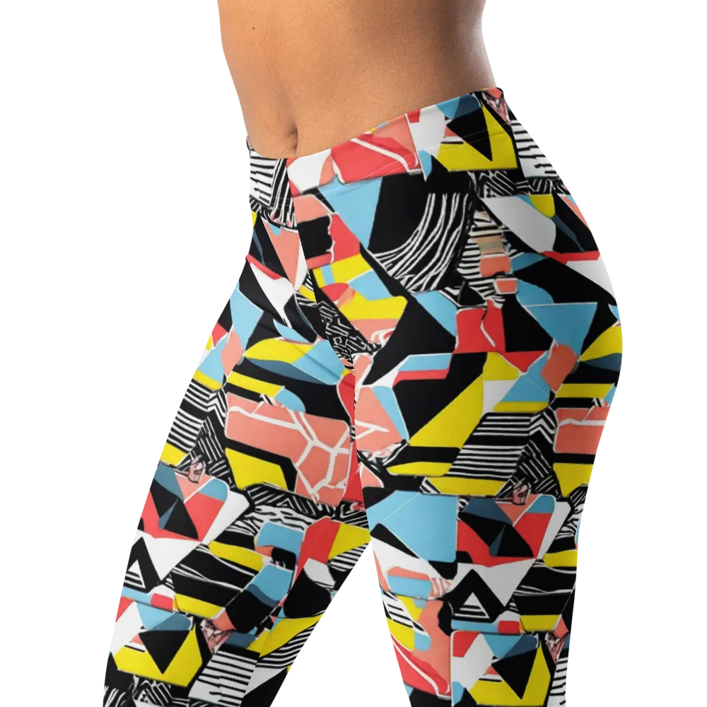 Color Block Riot on Leggings — Left Front
