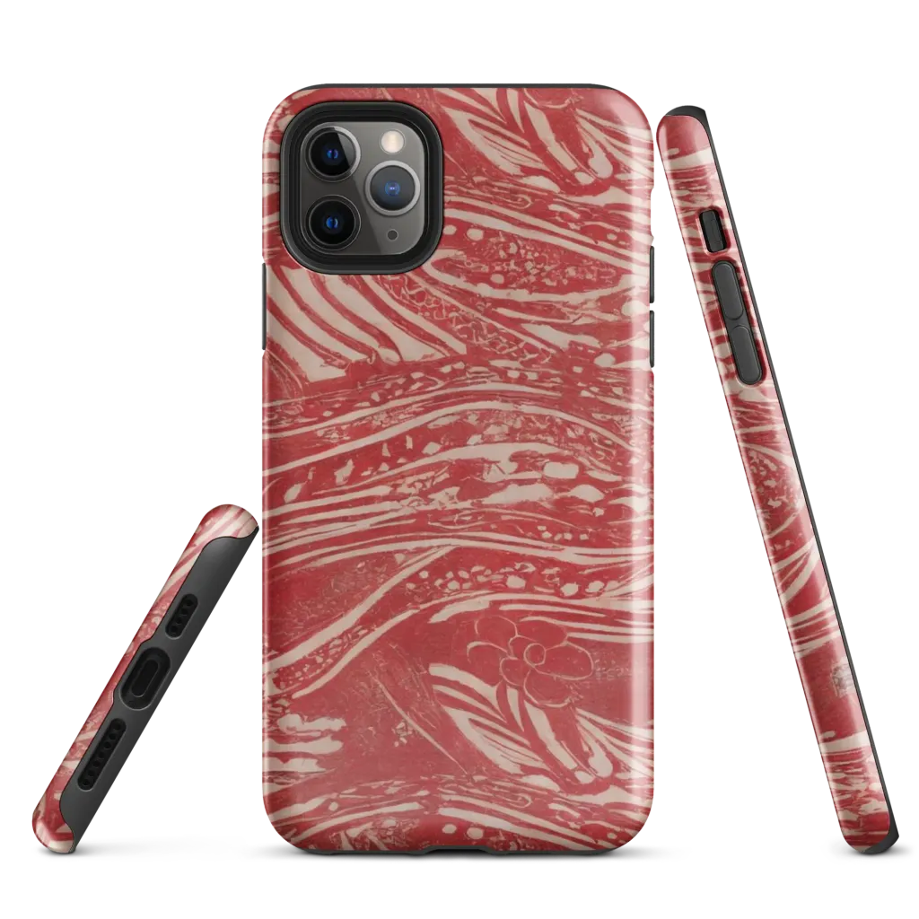 Marbled Bloom on Tough Case for iPhone® — Front