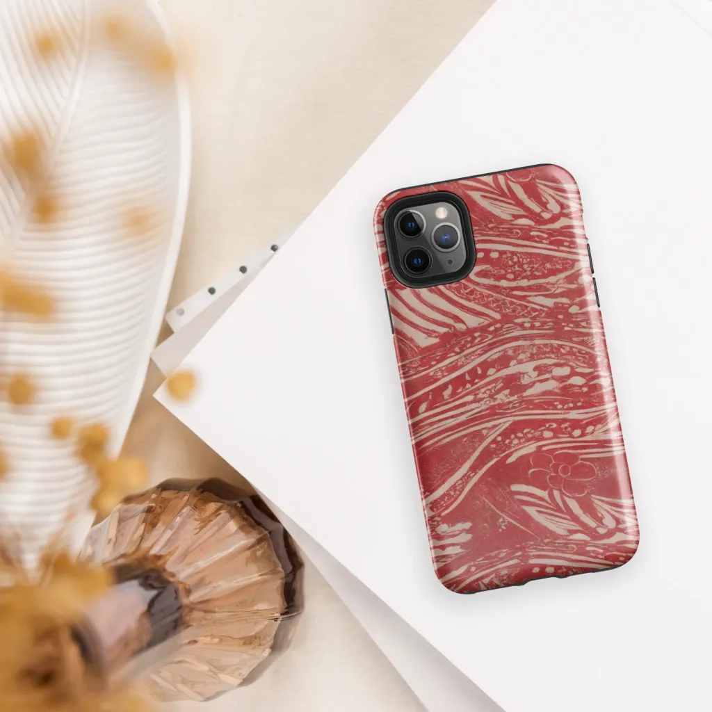Marbled Bloom on Tough Case for iPhone® — Front