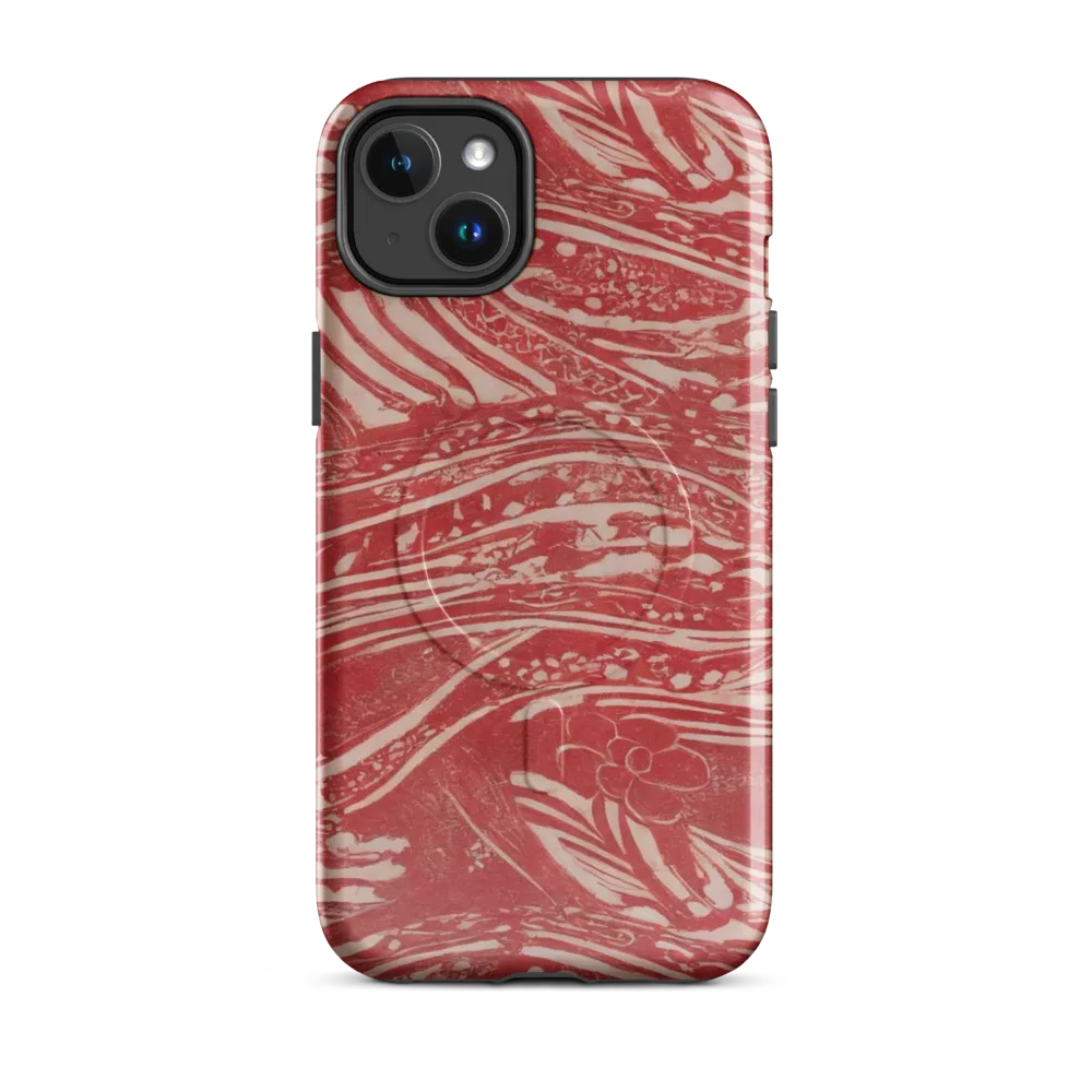 Marbled Bloom on MagSafe Tough Case for iPhone® — Front