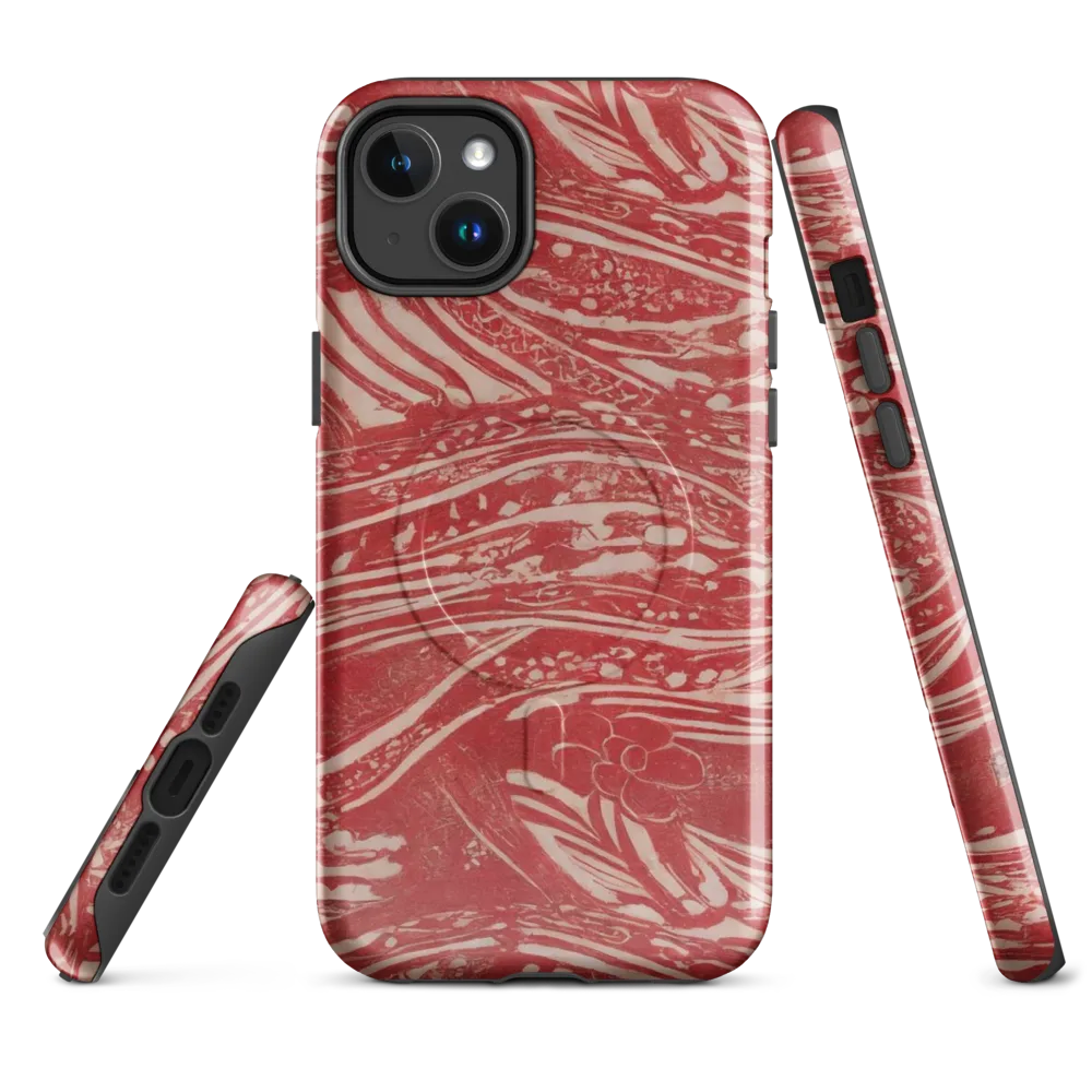 Marbled Bloom on MagSafe Tough Case for iPhone® — Front