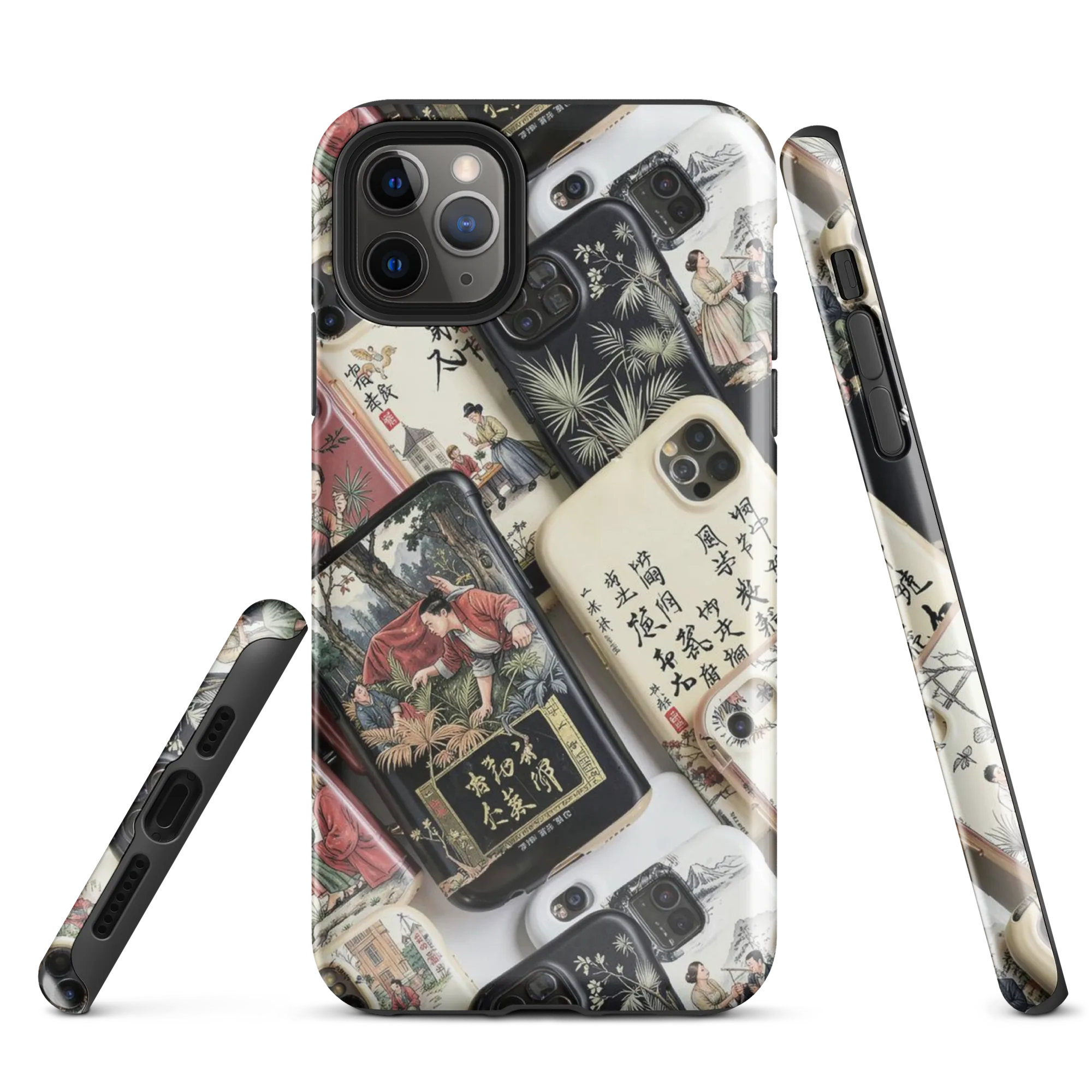 Ink And Ivory Carousel on Tough Case for iPhone® — Front