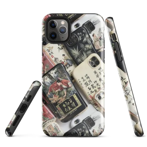 Ink And Ivory Carousel on a Tough Case for iPhone®