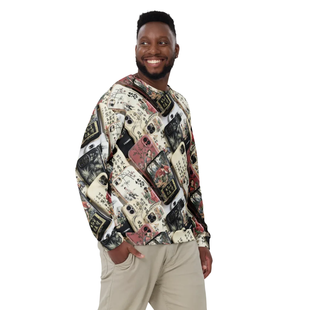 Ink And Ivory Carousel on Sweatshirt — Front