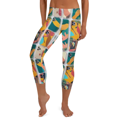 Palm Reader on a Capri Leggings