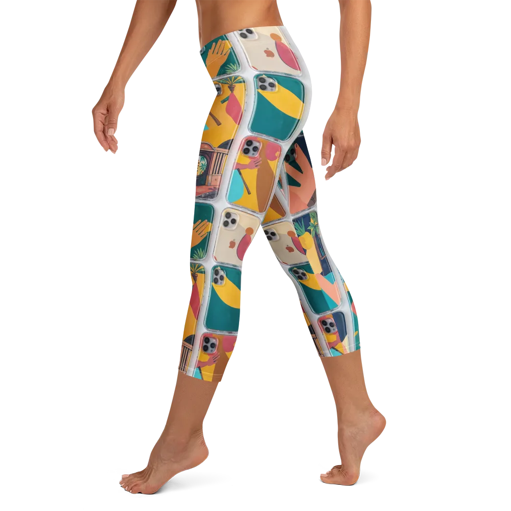 Palm Reader on Capri Leggings — Left
