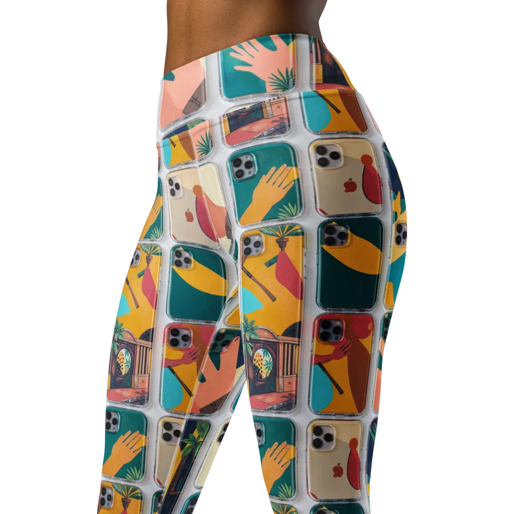 Palm Reader on Yoga Leggings — Left Front