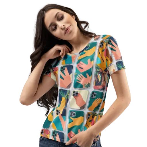 Palm Reader on a Women's Crew Neck T-Shirt