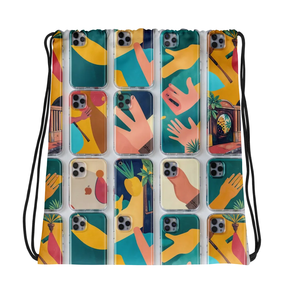 Palm Reader on Drawstring Bag — Photo