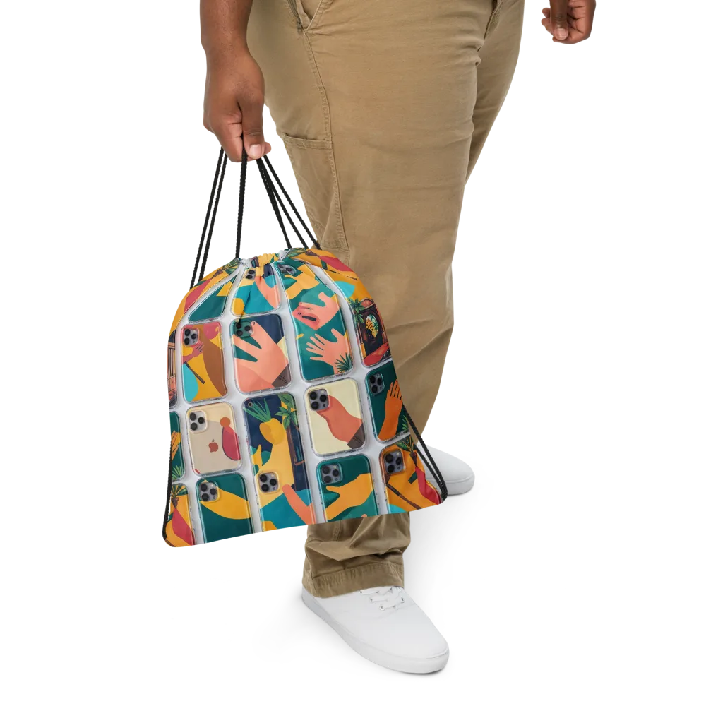 Palm Reader on Drawstring Bag — Front