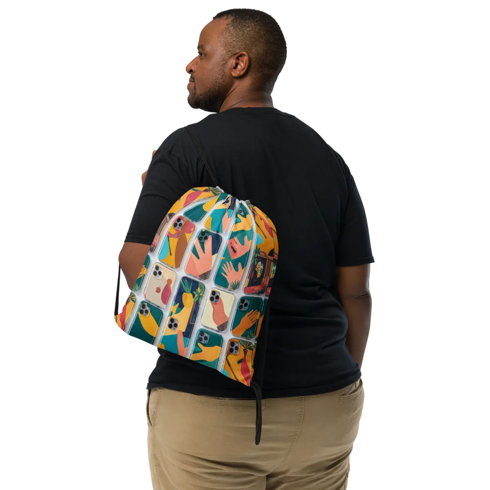 Palm Reader on Drawstring Bag — Front