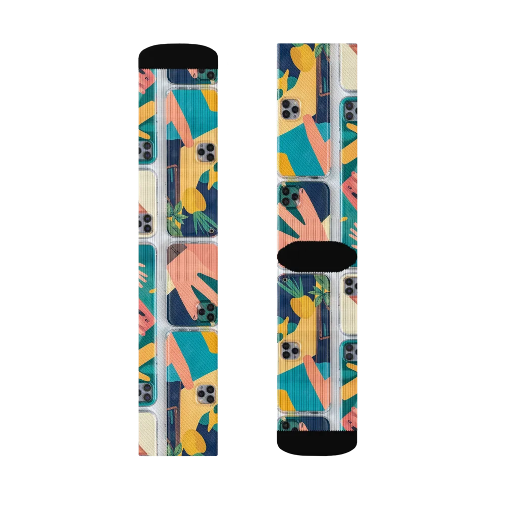 Palm Reader on Socks — Right Sock
