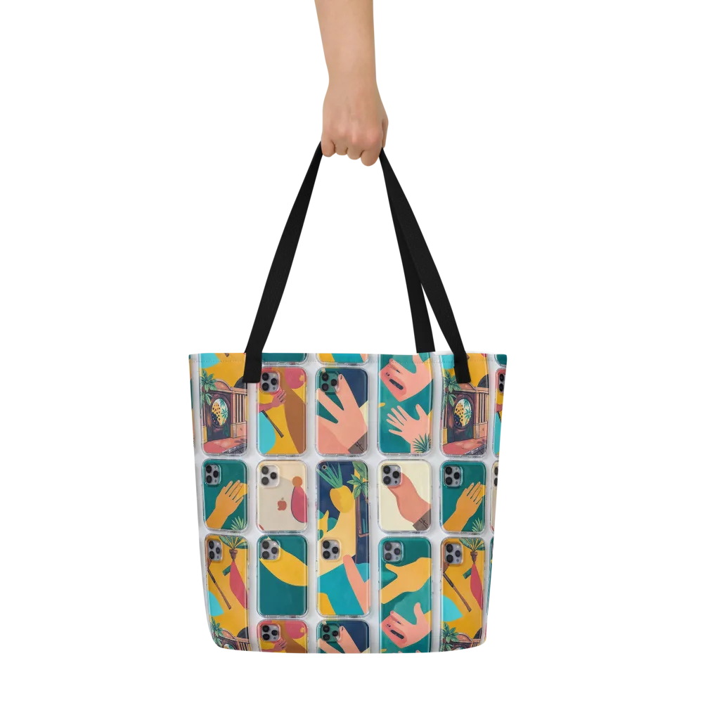 Palm Reader on Large Tote Bag W/ Pocket — Front