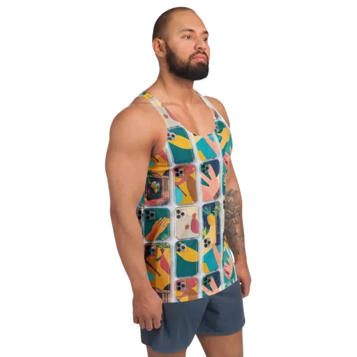 Palm Reader on a Men's Tank Top