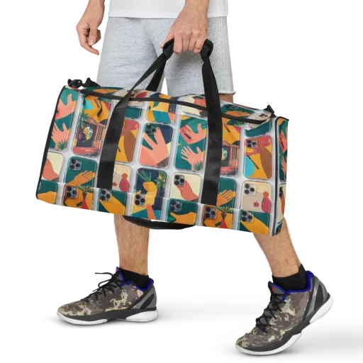 Palm Reader on a Duffle Bag