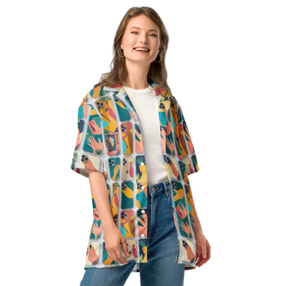 Palm Reader on Button Shirt — Front