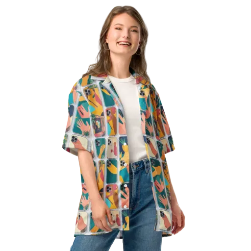 Palm Reader on Button Shirt