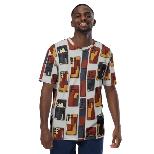 Pocket Bauhaus on a Men's Crew Neck T-Shirt