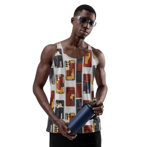 Pocket Bauhaus on a Men's Tank Top