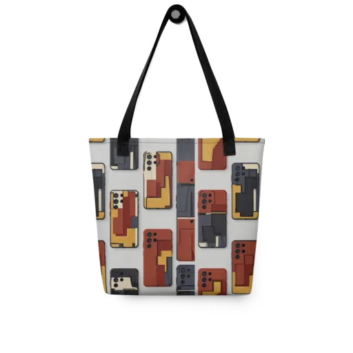 Pocket Bauhaus on a Tote Bag