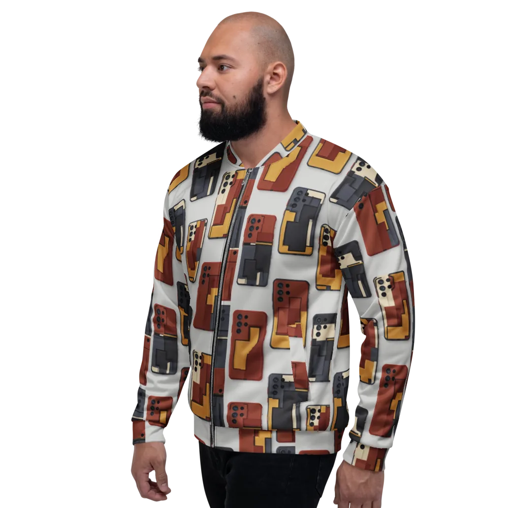 Pocket Bauhaus on Bomber Jacket — Left