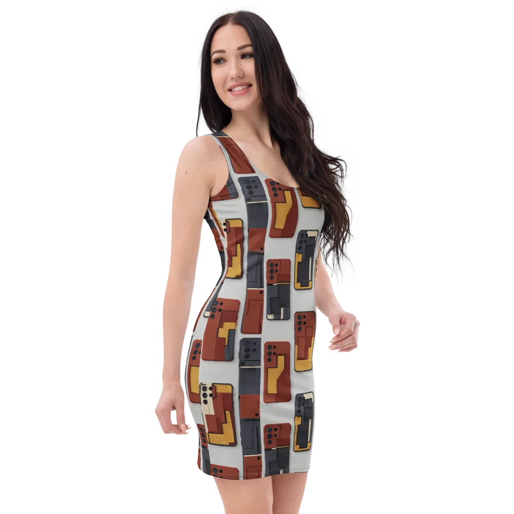 Pocket Bauhaus on Bodycon Dress — Right Front