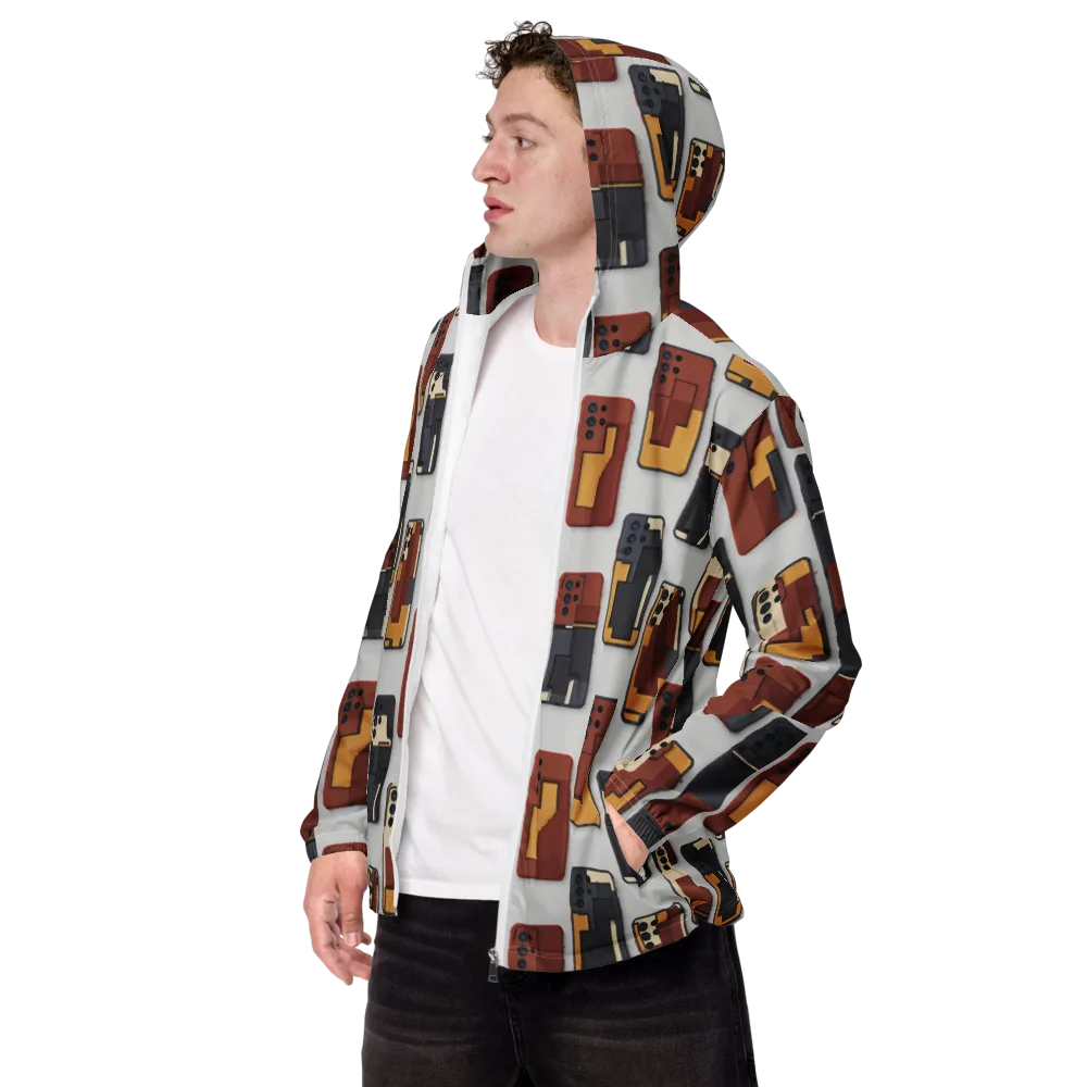 Pocket Bauhaus on Men's Windbreaker — Left Front