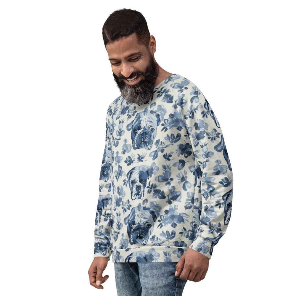 Blue Ribbon Bulldogs on Sweatshirt — Left Front