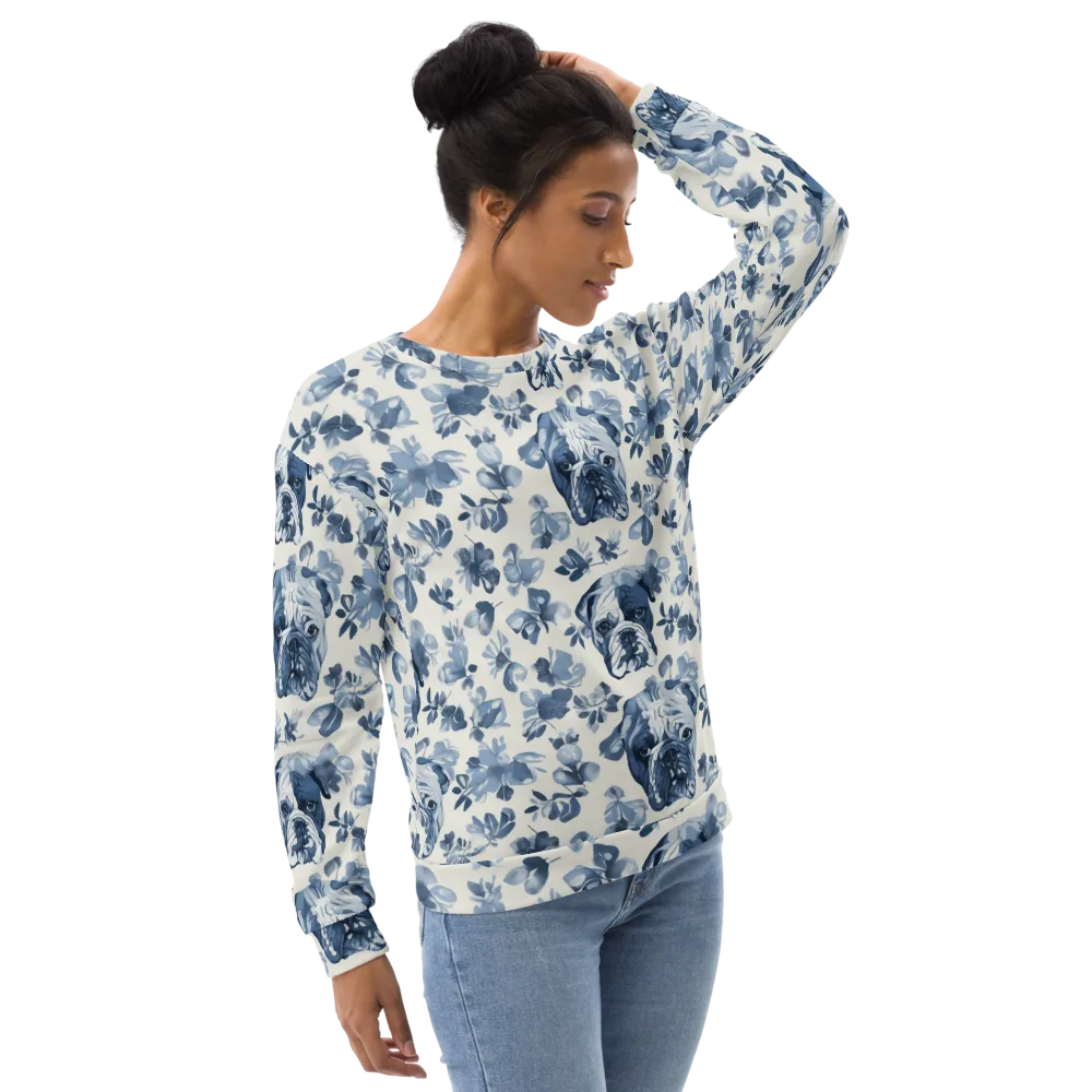 Blue Ribbon Bulldogs on Sweatshirt — Right Front