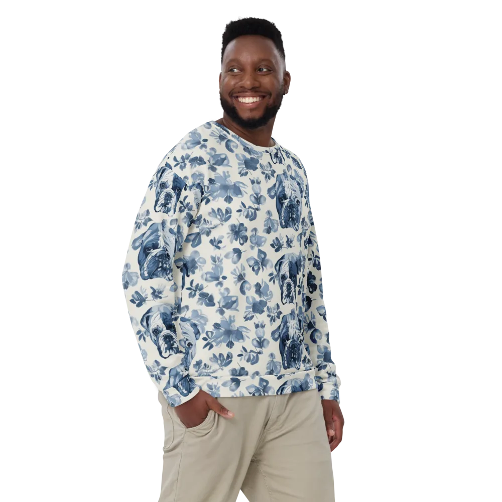 Blue Ribbon Bulldogs on Sweatshirt — Front
