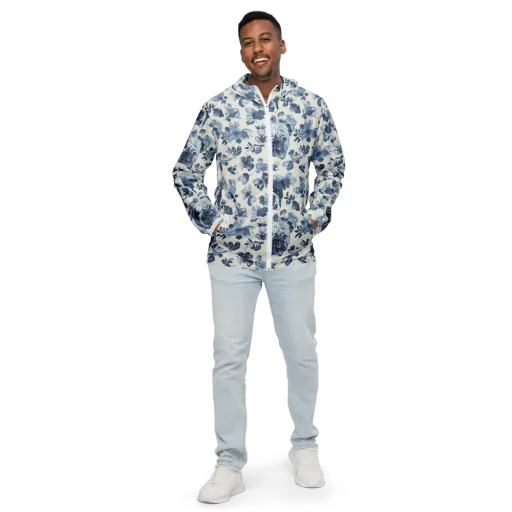 Blue Ribbon Bulldogs on a Men's Windbreaker