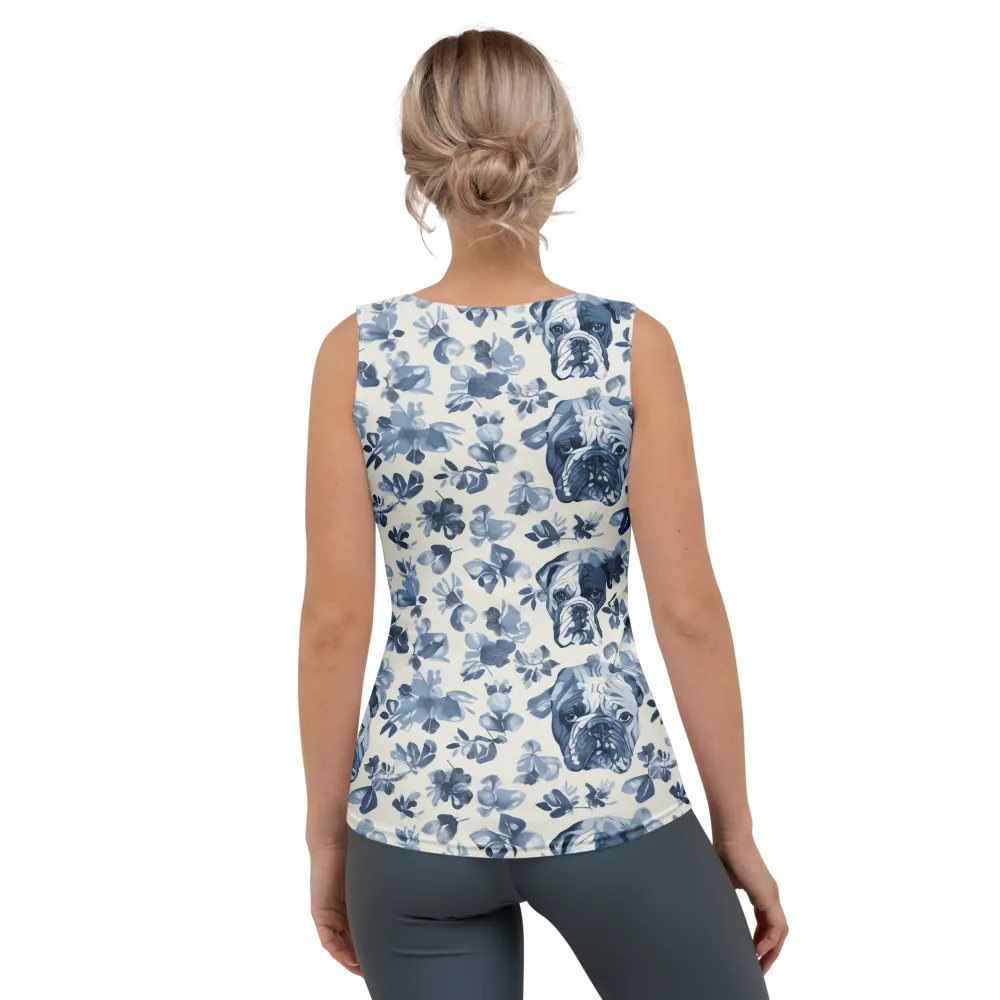 Blue Ribbon Bulldogs on Women's Tank Top — Back