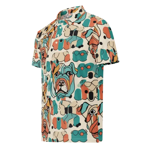 Boulevard Bulldogs on a Men's Slim Fit Polo Shirt