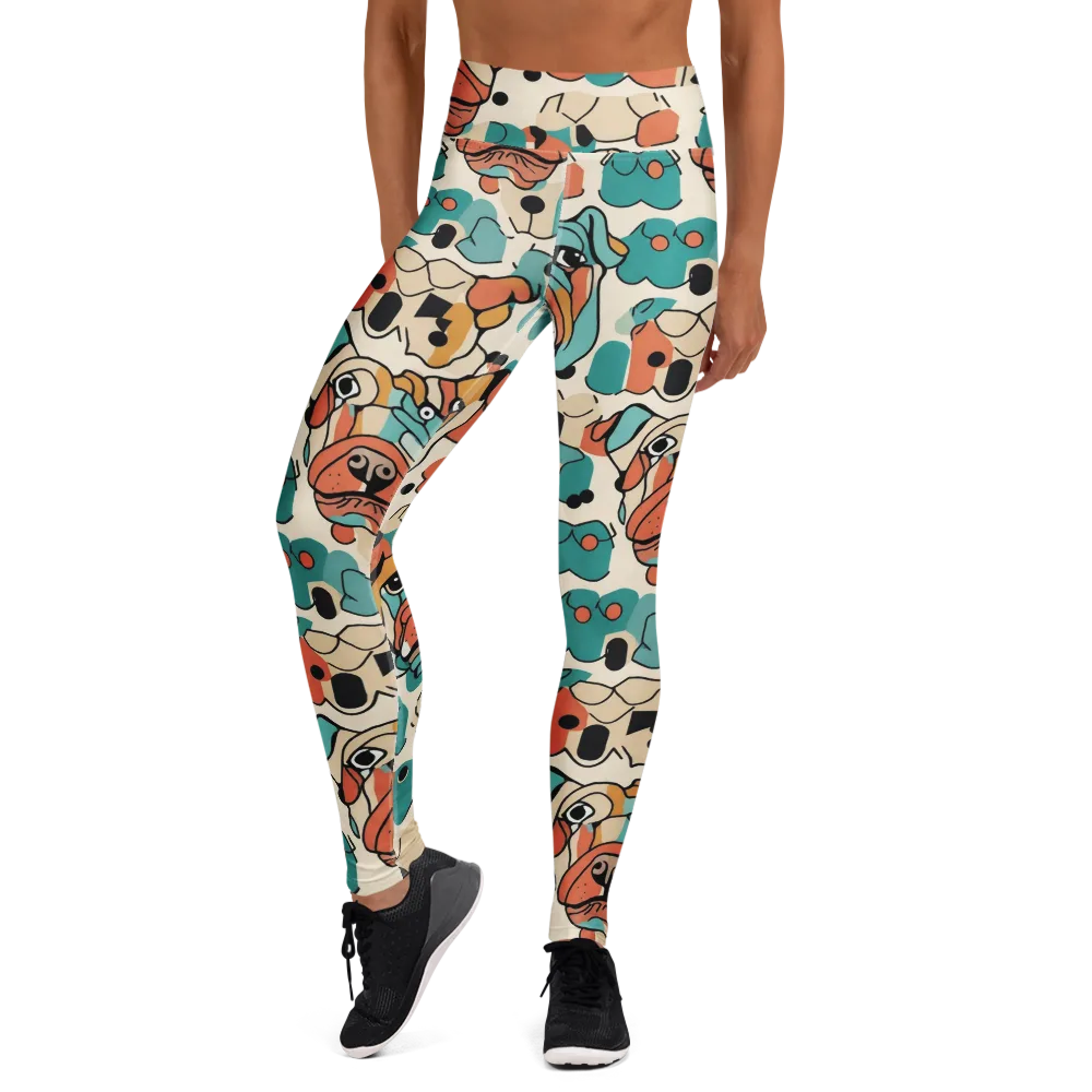 Boulevard Bulldogs on Yoga Leggings — Front