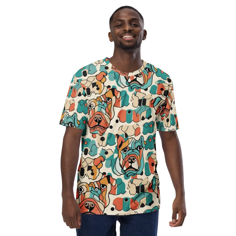 Boulevard Bulldogs on Men's Crew Neck T-Shirt — Front