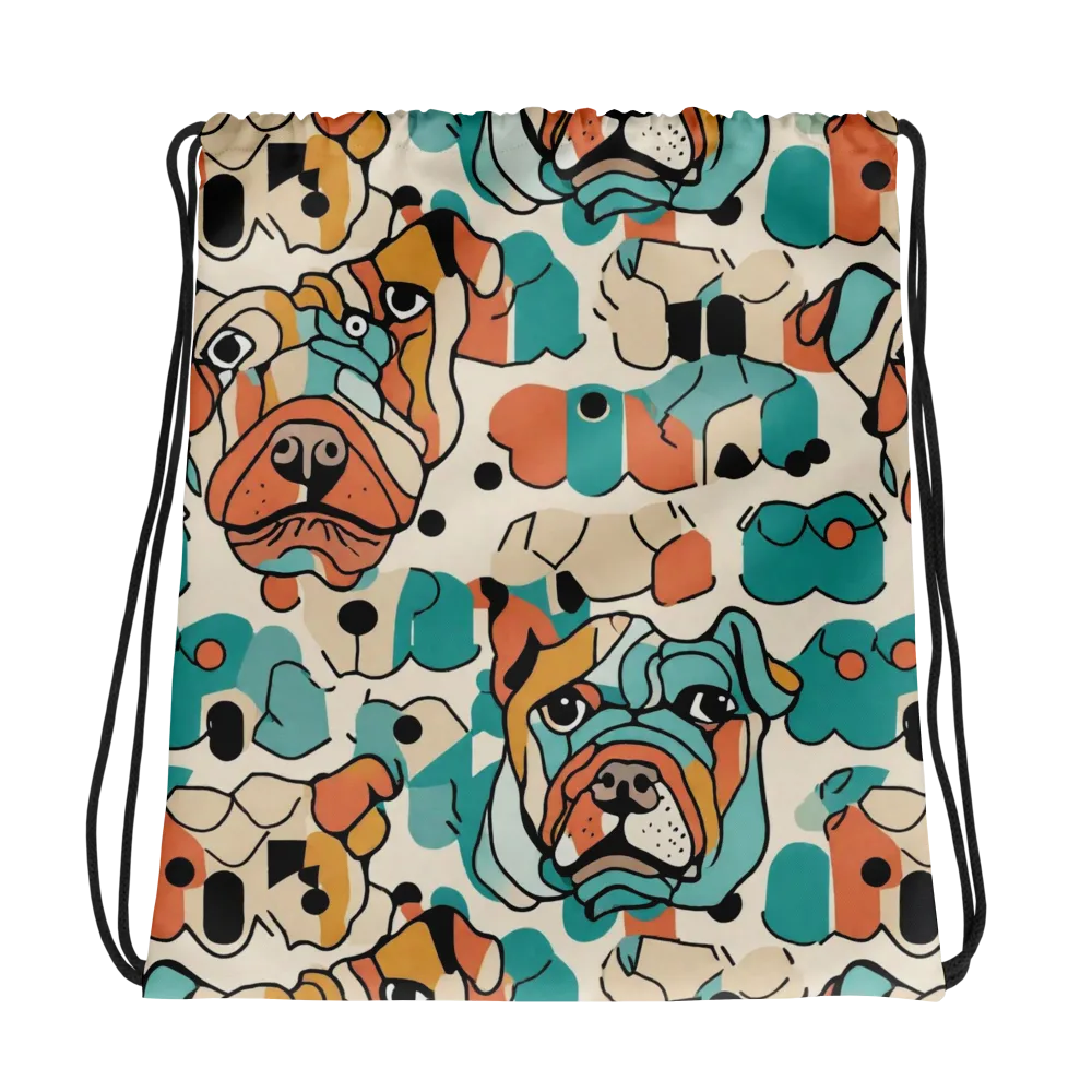 Boulevard Bulldogs on Drawstring Bag — Photo