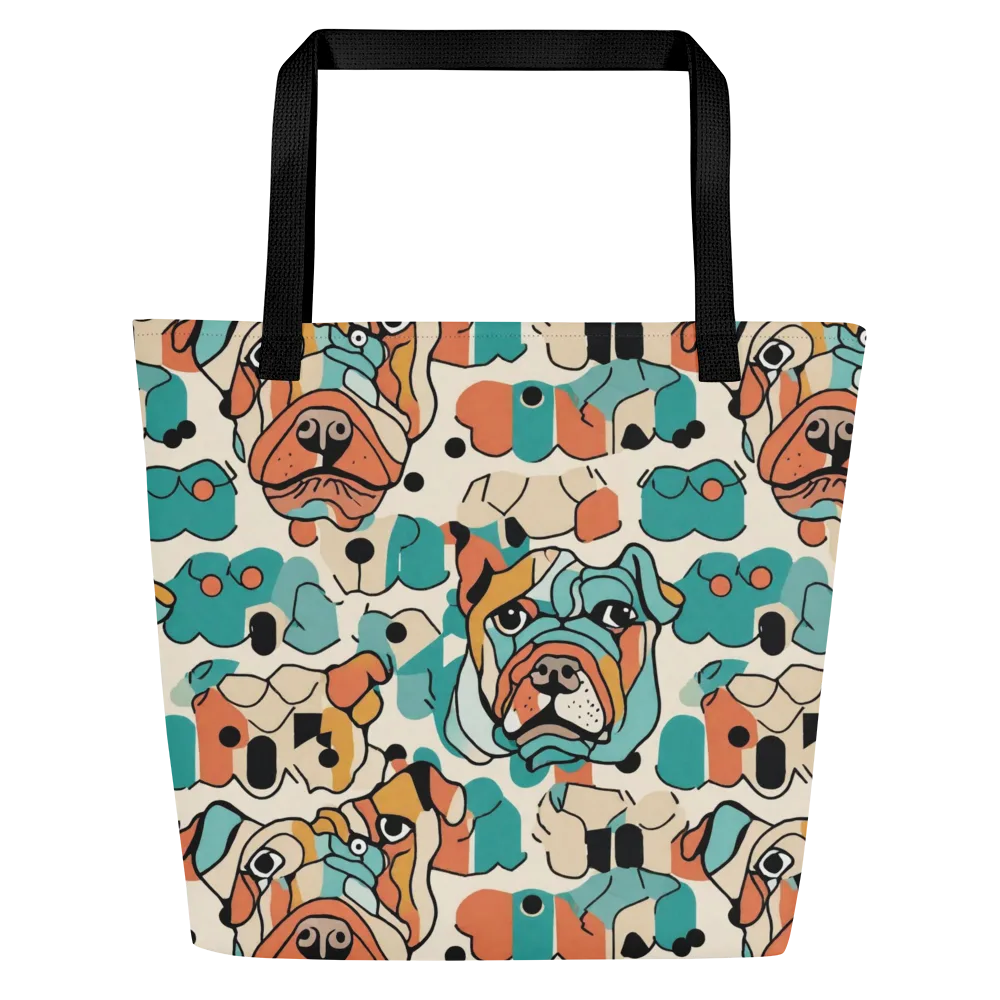 Boulevard Bulldogs on Large Tote Bag W/ Pocket — Front