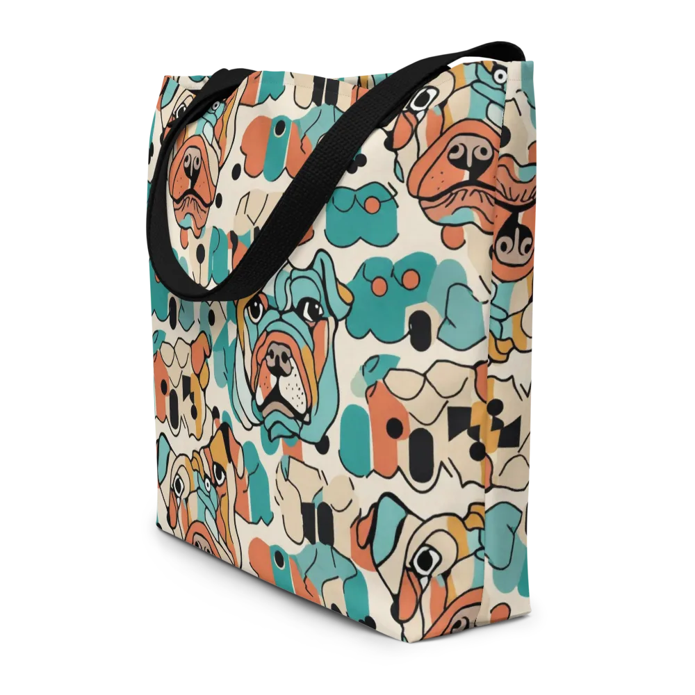 Boulevard Bulldogs on Large Tote Bag W/ Pocket — Front