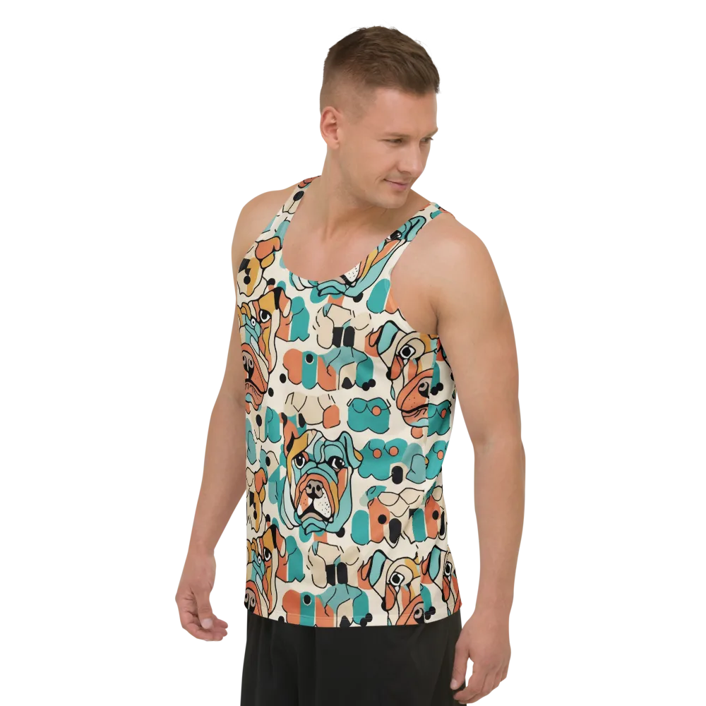 Boulevard Bulldogs on Men's Tank Top — Left Front