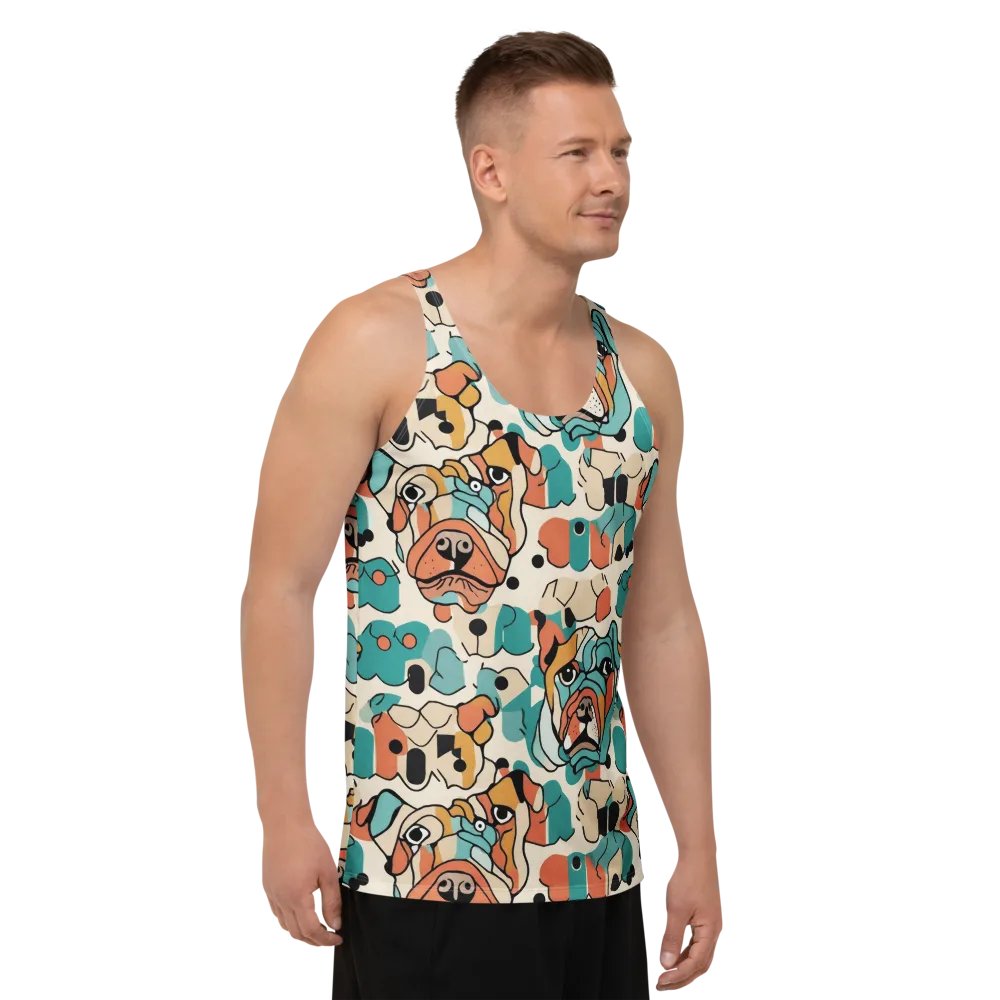 Boulevard Bulldogs on Men's Tank Top — Right Front