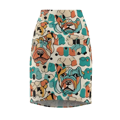 Boulevard Bulldogs on a Pencil Skirt