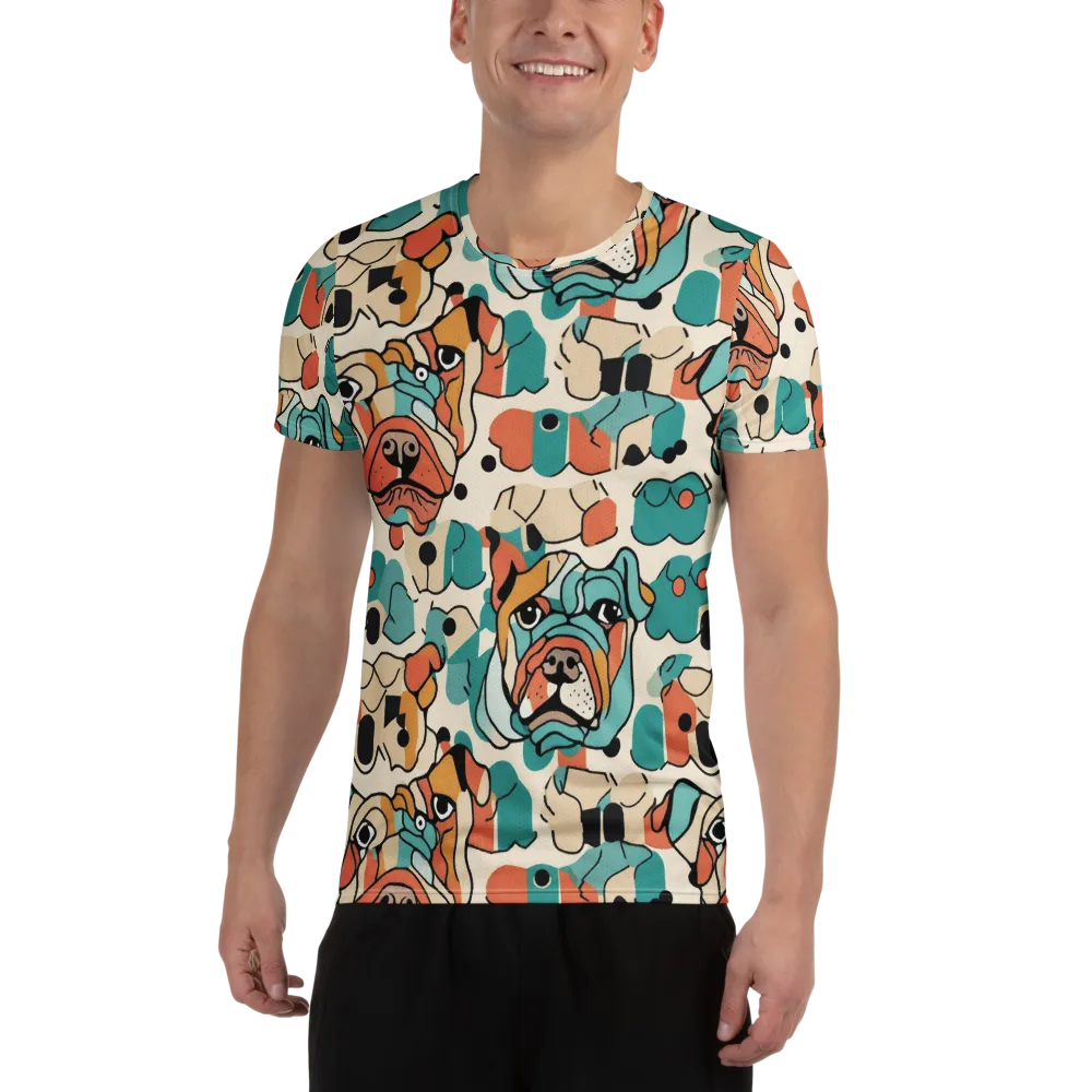 Boulevard Bulldogs on Men's Athletic T-Shirt — Front