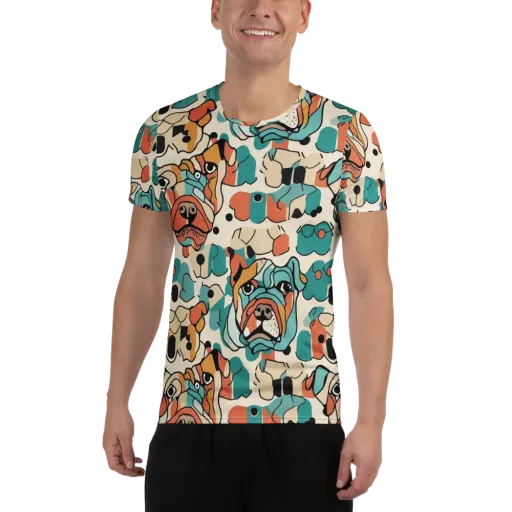 Boulevard Bulldogs on a Men's Athletic T-Shirt