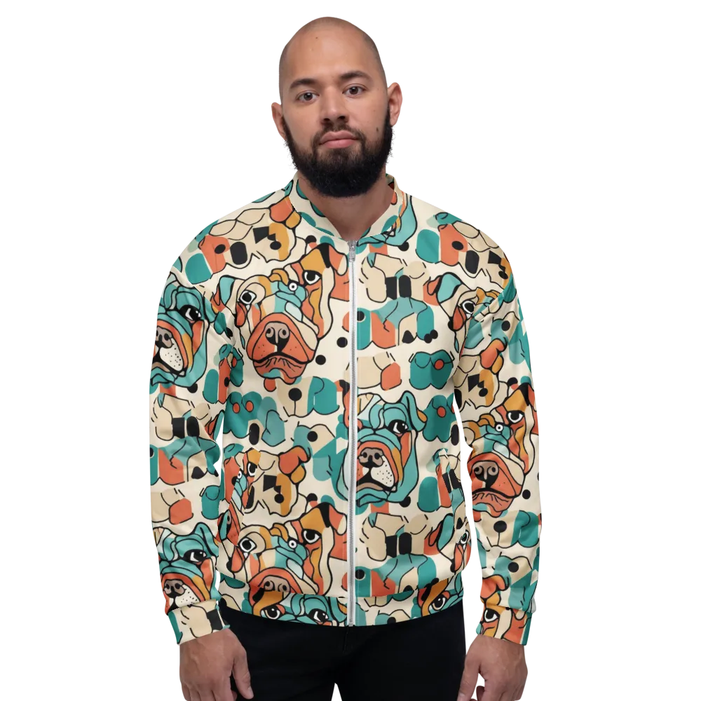 Boulevard Bulldogs on Bomber Jacket — Front