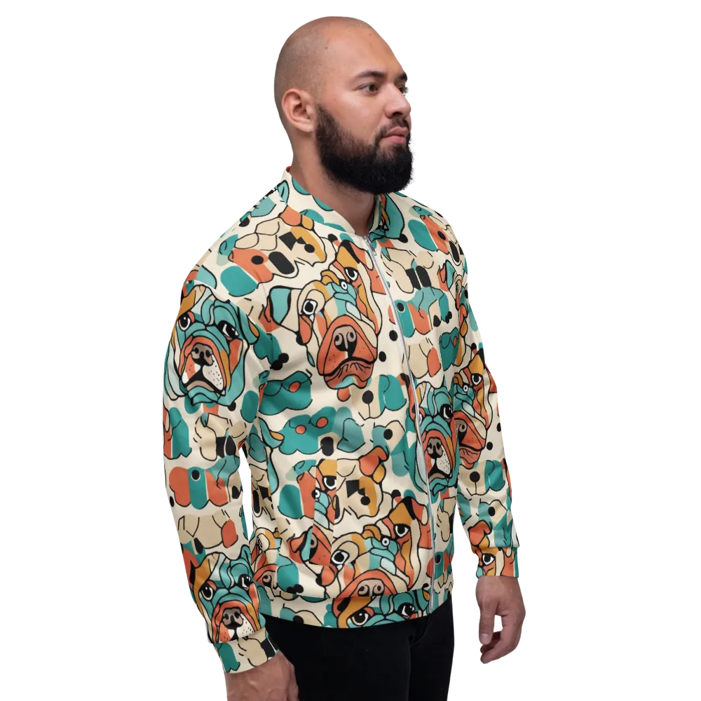 Boulevard Bulldogs on Bomber Jacket — Right
